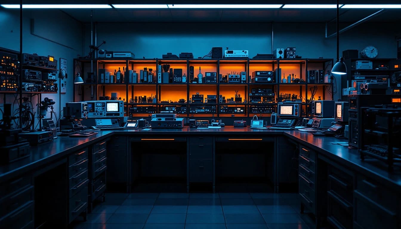 The Control Board Lab electronics repair bench